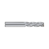 (E5H25) Alu-Power HPC Carbide, 3Flute Corner Radius End Mill Extended Neck/Long Length, Plain Shank