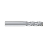 (E5H25) Alu-Power HPC Carbide, 3Flute Corner Radius End Mill Extended Neck/Long Length, Plain Shank