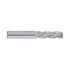 (E5H25) Alu-Power HPC Carbide, 3Flute Corner Radius End Mill Extended Neck/Long Length, Plain Shank