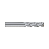 (E5H25) Alu-Power HPC Carbide, 3Flute Corner Radius End Mill Extended Neck/Long Length, Plain Shank