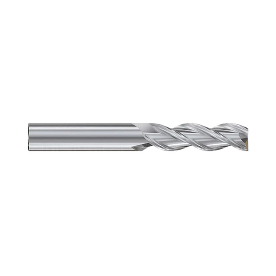 (E5H22) Alu-Power HPC Carbide, 3Flute End Mill Regular/Long Length, Plain Shank