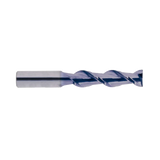 (EG522) Alu-Power Carbide 2Flute End Mill, Long Length, Plain Shank (TiCN Coated)