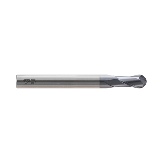 (GM813) X-Power Pro Carbide 2Flute Ball Nose End Mill, Long Length