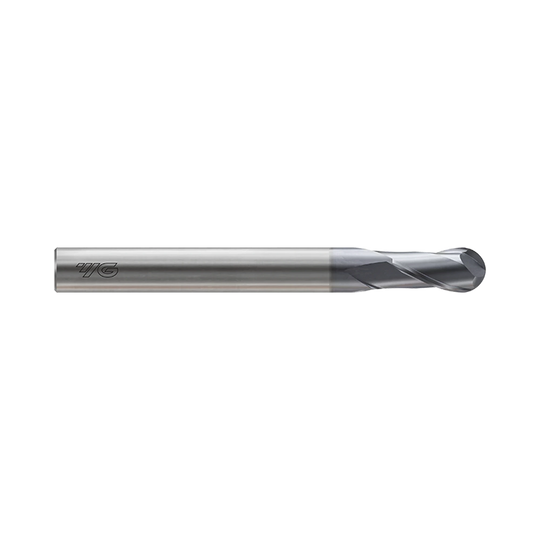 (GM813) X-Power Pro Carbide 2Flute Ball Nose End Mill, Long Length