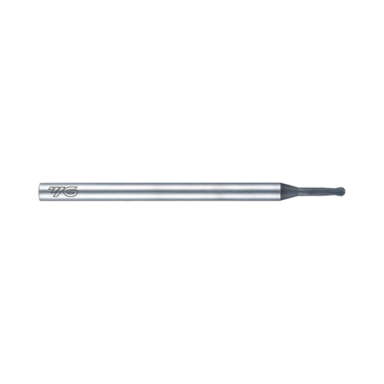 (EI997) D-Power Carbide 2Flute Ball Nose End Mill, Miniature Neck for Graphite (Diamond Coated)