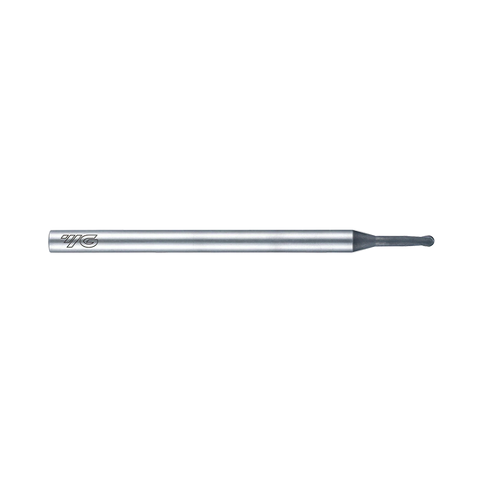 (EI997) D-Power Carbide 2Flute Ball Nose End Mill, Miniature Neck for Graphite (Diamond Coated)