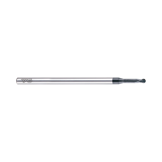 (EIB93) D-Power Carbide 2Flute Ball Nose End Mill, Miniature Neck for Graphite (Diamond Coated)