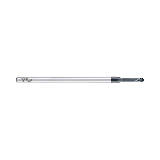 (EIB93) D-Power Carbide 2Flute Ball Nose End Mill, Miniature Neck for Graphite (Diamond Coated)