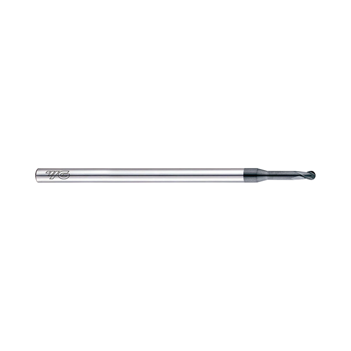 (EIB93) D-Power Carbide 2Flute Ball Nose End Mill, Miniature Neck for Graphite (Diamond Coated)