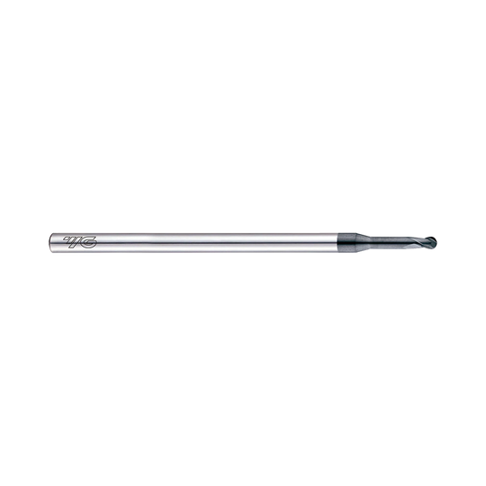 (EIB93) D-Power Carbide 2Flute Ball Nose End Mill, Miniature Neck for Graphite (Diamond Coated)