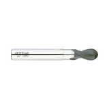 (EI880) D-Power Carbide 2Flute Ball Nose End Mill, Short Length Neck for Graphite (Diamond Coated)