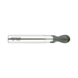 (EI880) D-Power Carbide 2Flute Ball Nose End Mill, Short Length Neck for Graphite (Diamond Coated)