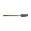 (EI881) D-Power Carbide 3Flute Ball Nose End Mill, Short Length Neck for Graphite (Diamond Coated)