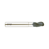 (EI881) D-Power Carbide 3Flute Ball Nose End Mill, Short Length Neck for Graphite (Diamond Coated)