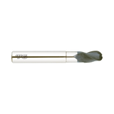 (EI881) D-Power Carbide 3Flute Ball Nose End Mill, Short Length Neck for Graphite (Diamond Coated)