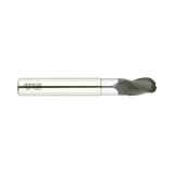 (EI881) D-Power Carbide 3Flute Ball Nose End Mill, Short Length Neck for Graphite (Diamond Coated)