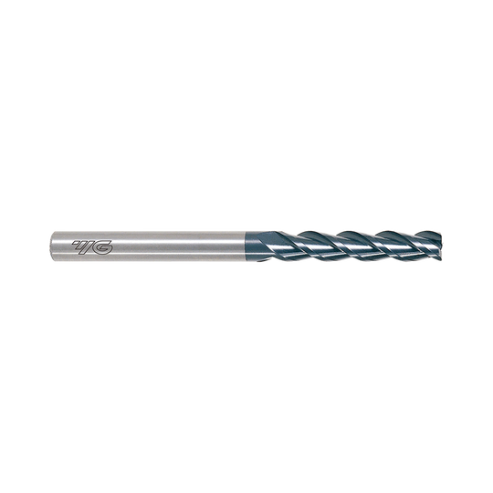 (EIA14) D-Power Carbide 3Flute Corner Radius End Mill, Short Length for Graphite (Diamond Coated)