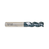 (EIA13) D-Power Carbide 3Flute Corner Radius End Mill, Short Length for Graphite (Diamond Coated)