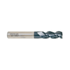 (EIA13) D-Power Carbide 3Flute Corner Radius End Mill, Short Length for Graphite (Diamond Coated)