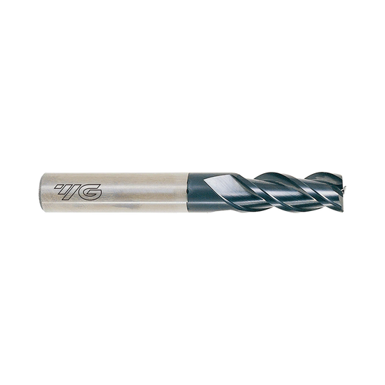 (EIA13) D-Power Carbide 3Flute Corner Radius End Mill, Short Length for Graphite (Diamond Coated)