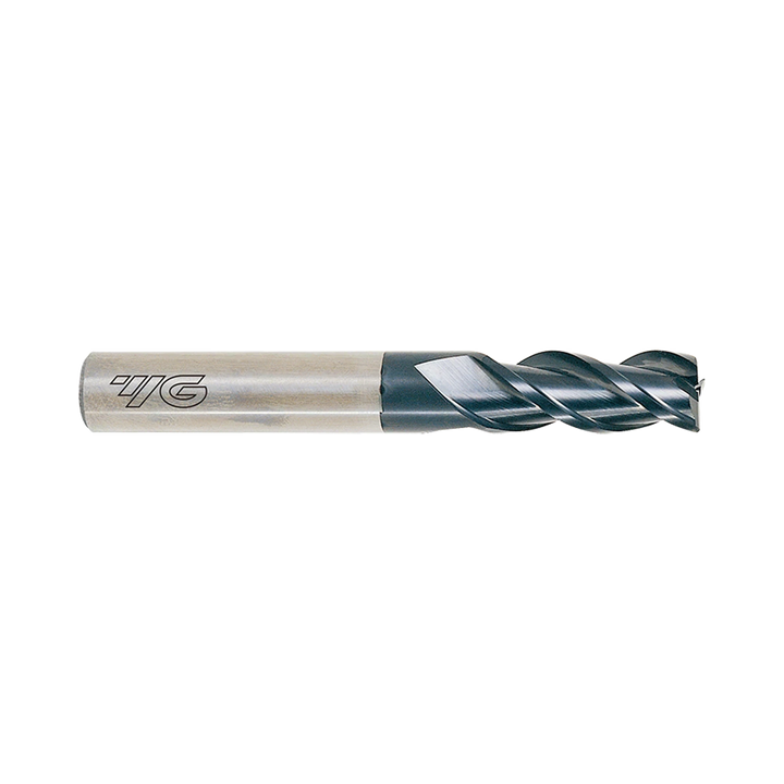 (EIA13) D-Power Carbide 3Flute Corner Radius End Mill, Short Length for Graphite (Diamond Coated)