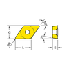 DCMT-UF Finishing Turning Insert (55° Positive)