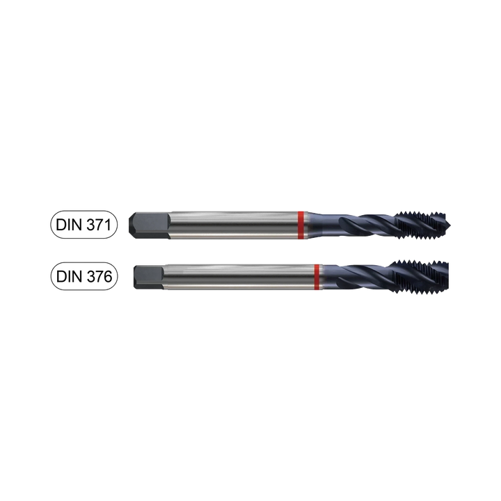 (TY313) HSS-E (M35) Metric Spiral Flute for Hardened Steel (TiAlN Coated)