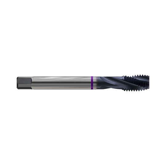 (TZ903) HSS-PM, Metric Spiral Flute for Titanium (TiAlN Coated)