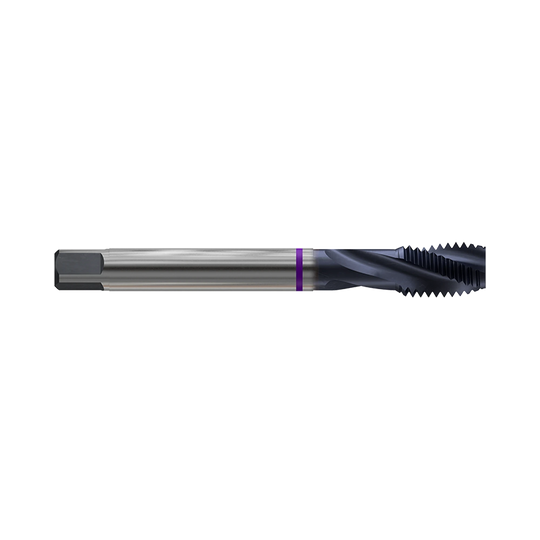 (TZ903) HSS-PM, Metric Spiral Flute for Titanium (TiAlN Coated)