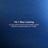 (G8A60) X5070, 2Flute Corner Radius Rib Processing End Mill, for (HRc45 to HRc70)