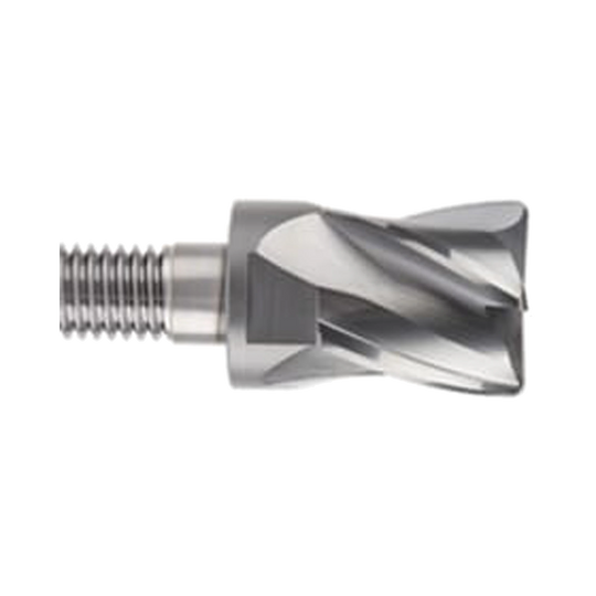 (XSEME01) i-Smart 4G Mill, Modular Head, 4Flute Multiple Helix Corner Radius End Mill