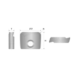 i-Xmill Corner Radius Insert for General Purpose End Mill (XMR110D)