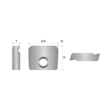 i-Xmill Corner Radius Insert for General Purpose End Mill (XMR120C)