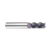 (EH913) Jet-Power Carbide 4Flute End Mill, Short Length for Stainless/Titanium, Plain Shank
