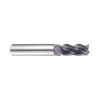 (EH913) Jet-Power Carbide 4Flute End Mill, Short Length for Stainless/Titanium, Plain Shank