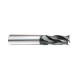 (EH831) Jet-Power Carbide Multi Flute Roughing End Mill, Long Length for Stainless/Titanium, Plain Shank