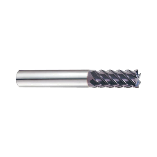(EH915) Jet-Power Carbide 6&8Flute End Mill, Long Length for Stainless/Titanium, Plain Shank