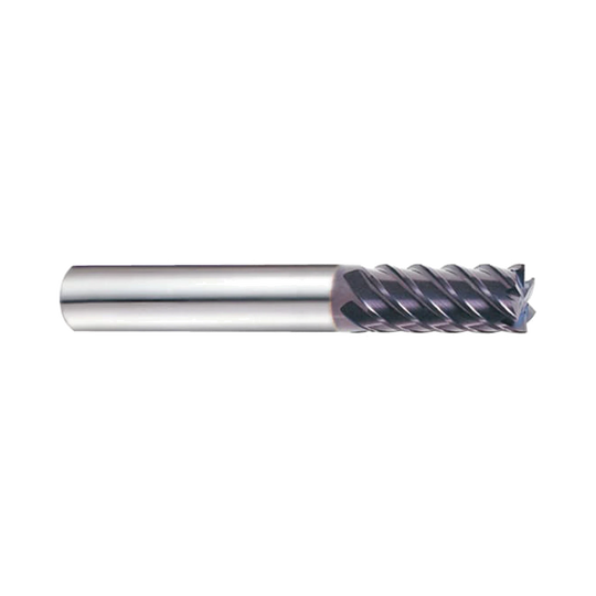 (EH916) Jet-Power Carbide 6&8Flute End Mill, Long Length for Stainless/Titanium, Flat Shank