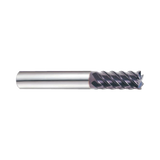 (EH916) Jet-Power Carbide 6&8Flute End Mill, Long Length for Stainless/Titanium, Flat Shank