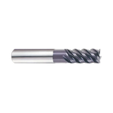 (EH942) Jet-Power Carbide Multi Flute Roughing End Mill, Long Length for Stainless/Titanium, Flat Shank