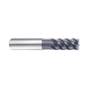 (EH942) Jet-Power Carbide Multi Flute Roughing End Mill, Long Length for Stainless/Titanium, Flat Shank