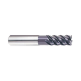 (EH942) Jet-Power Carbide Multi Flute Roughing End Mill, Long Length for Stainless/Titanium, Flat Shank