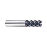 (EH920) Jet-Power Carbide Multi Flute Roughing End Mill, Long Length for Stainless/Titanium, Flat Shank