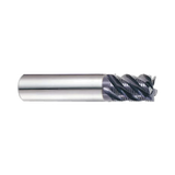 (EH917) Jet-Power Carbide Multi Flute Roughing End Mill, Short Length for Stainless/Titanium, Plain Shank