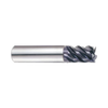 (EH918) Jet-Power Carbide Multi Flute Roughing End Mill, Short Length for Stainless/Titanium, Flat Shank