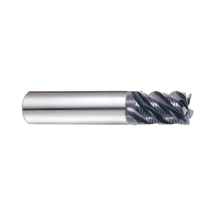 (EH918) Jet-Power Carbide Multi Flute Roughing End Mill, Short Length for Stainless/Titanium, Flat Shank