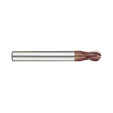 (G9454) K-2 Carbide, 2Flute Ball Nose End Mill, Long Reach