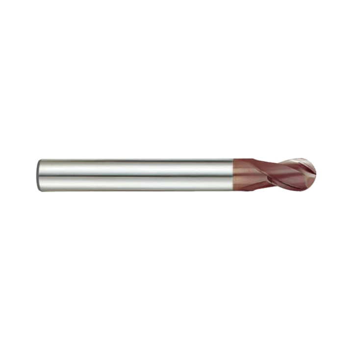 (G9454) K-2 Carbide, 2Flute Ball Nose End Mill, Long Reach