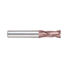 (G9B82) K-2 Carbide, 2Flute Corner Radius End Mill, Short Length