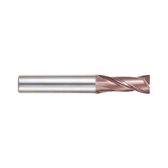 (G9B82) K-2 Carbide, 2Flute Corner Radius End Mill, Short Length